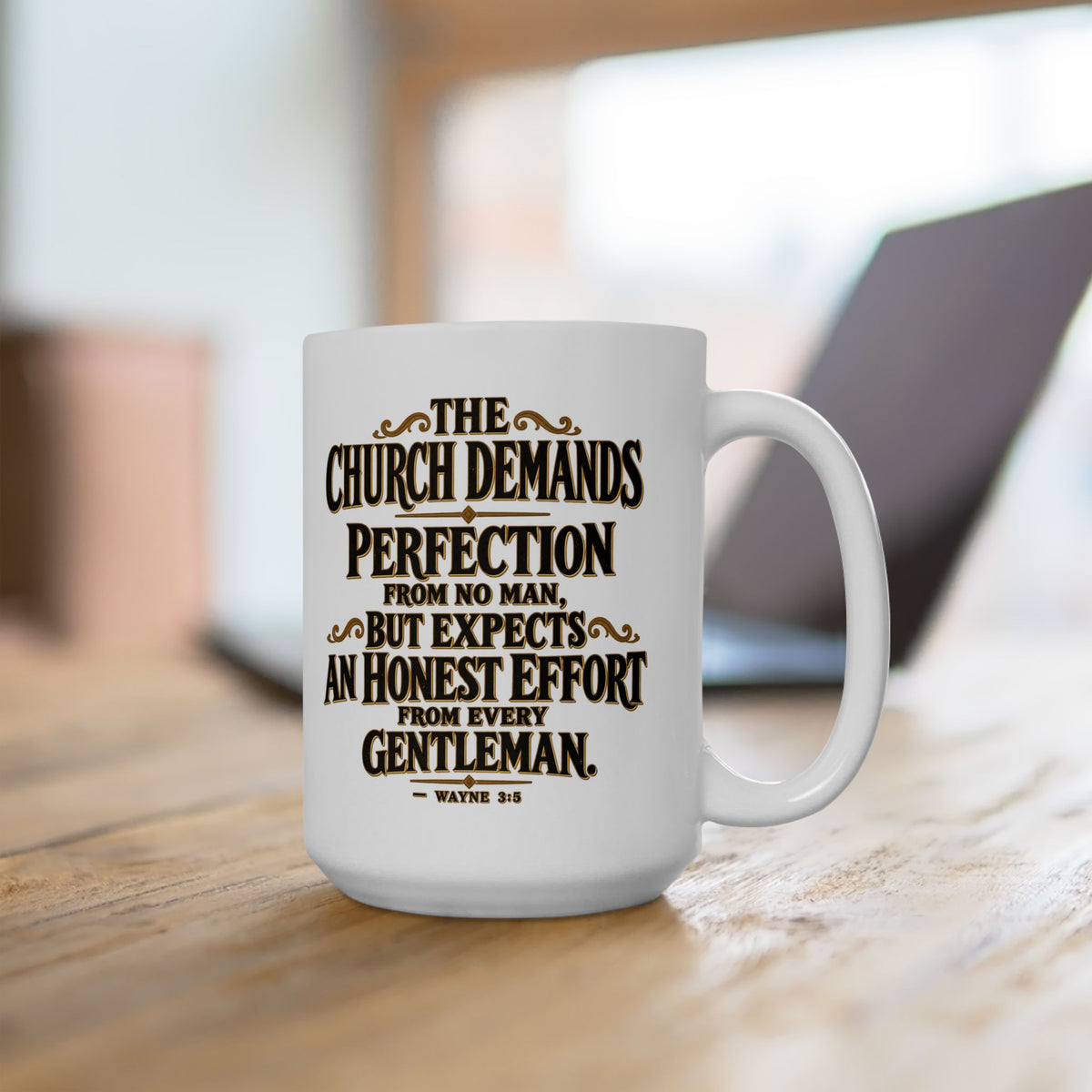 The Church of Decorum | Wayne 3:5 Coffee Mug