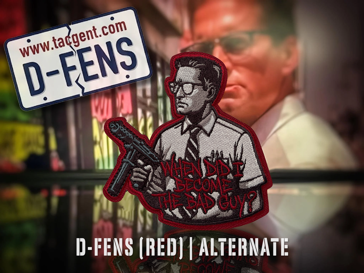 D-FENS red limited edition embroidered morale patch