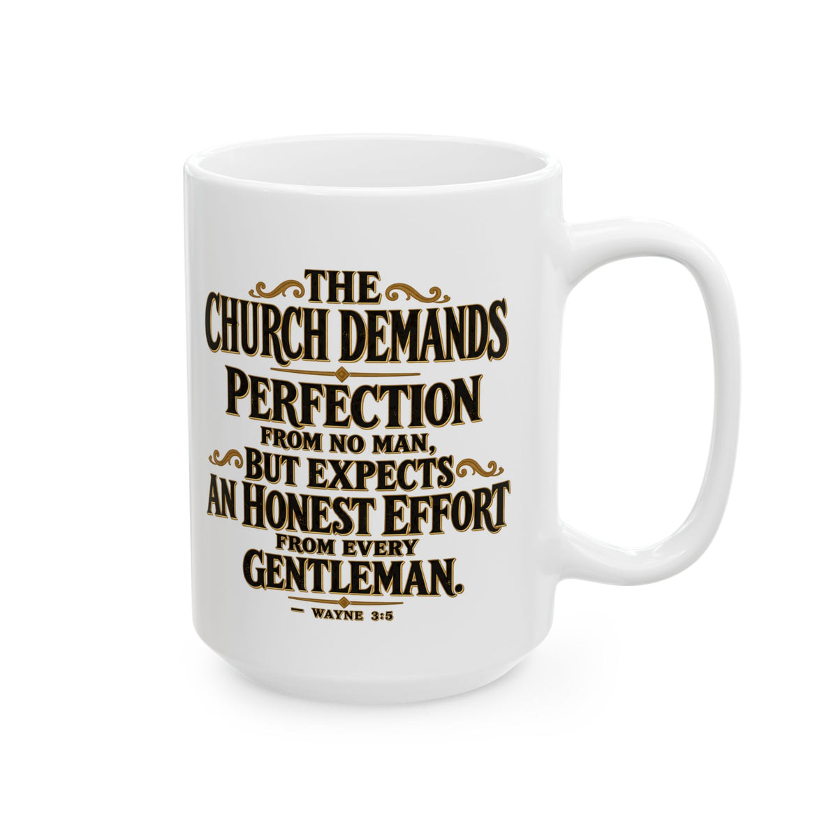 The Church of Decorum | Wayne 3:5 Coffee Mug