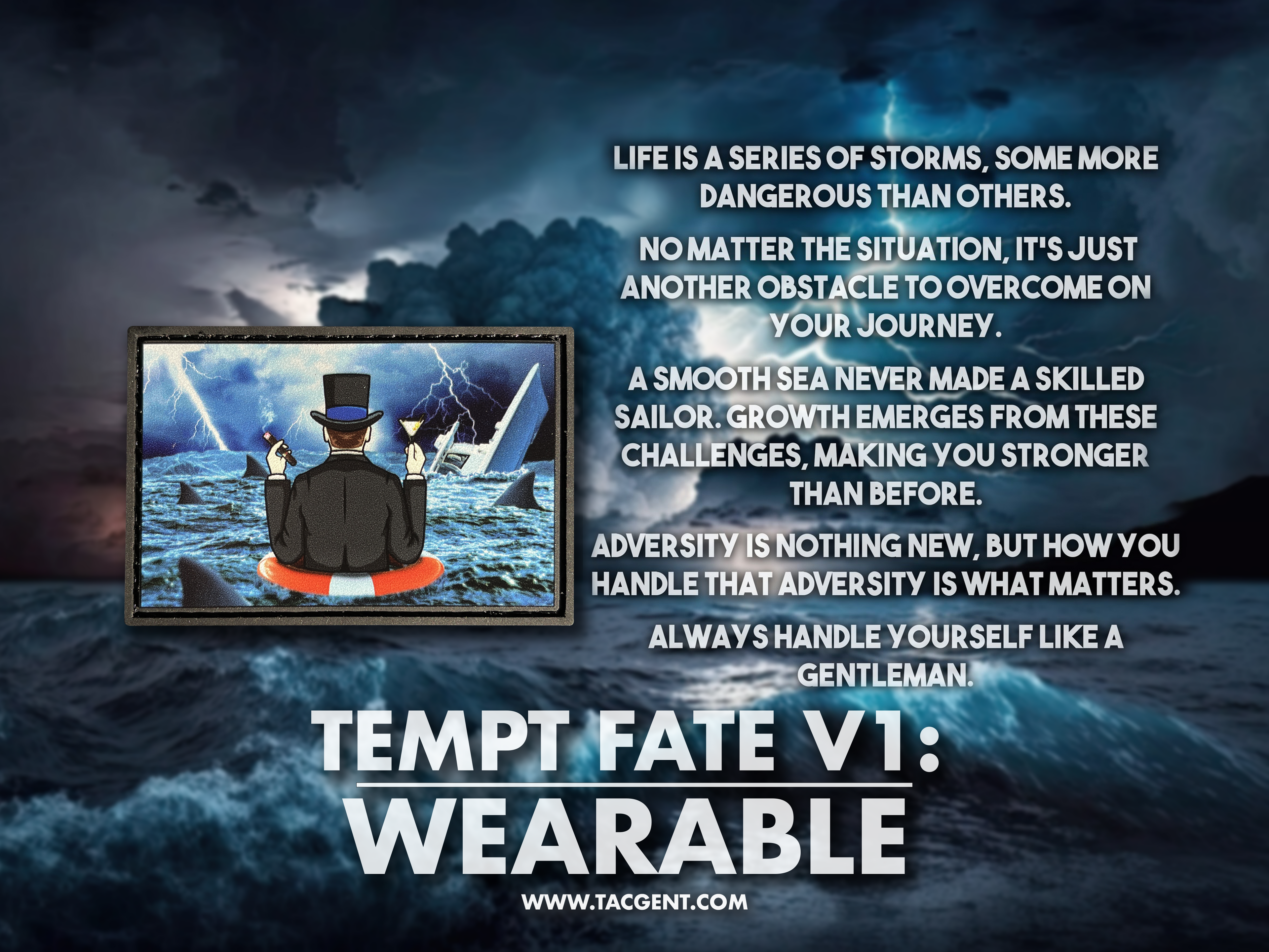 Tempt Fate V1 Wearable Morale Patch