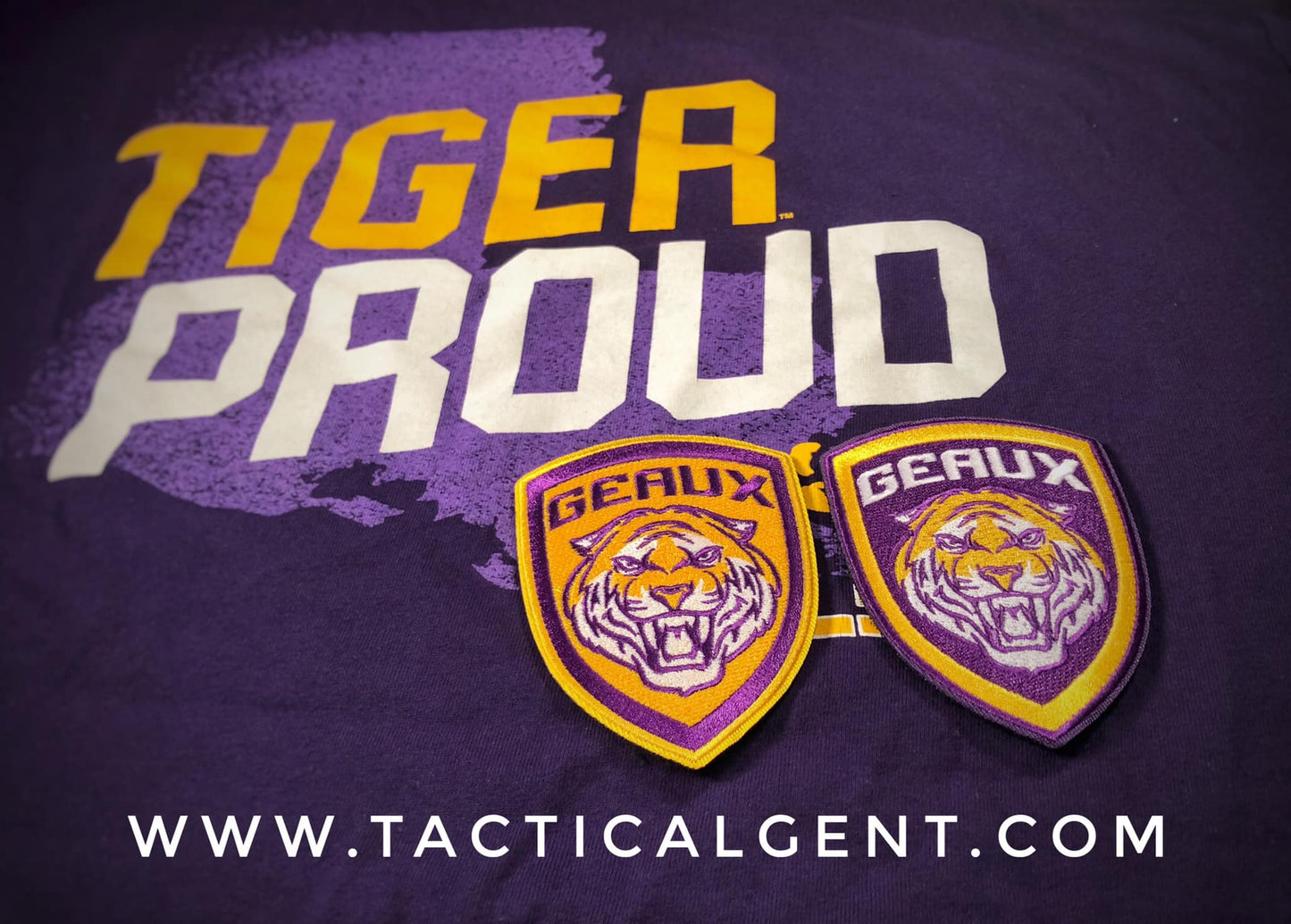 GEAUX TIGERS Patch 2-Pack