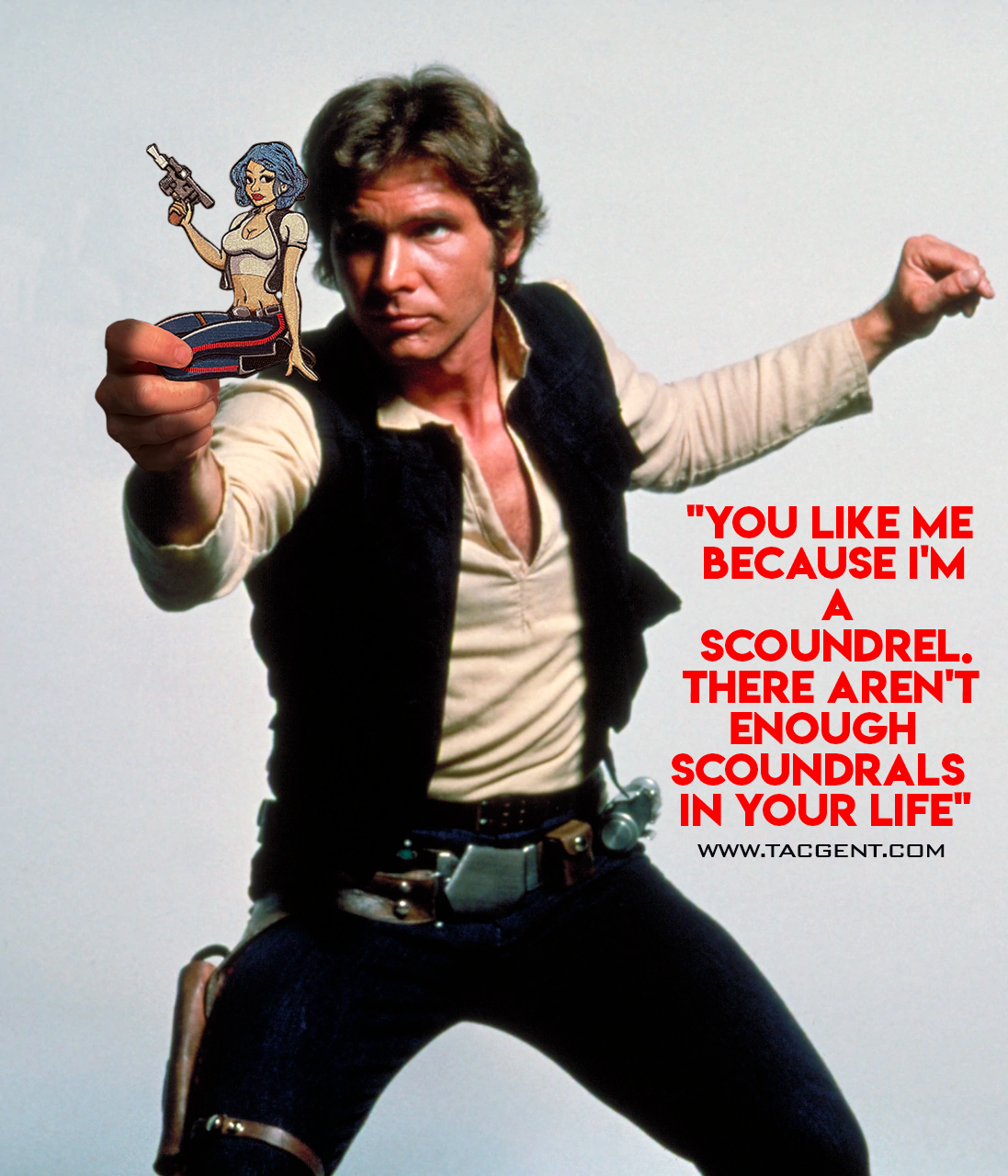 Captain Solo Pin-Up Patch