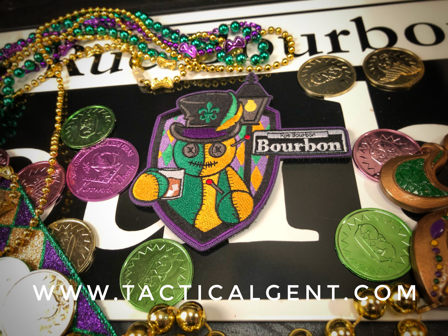 Voodoo King 4 Mardi Gras Patch