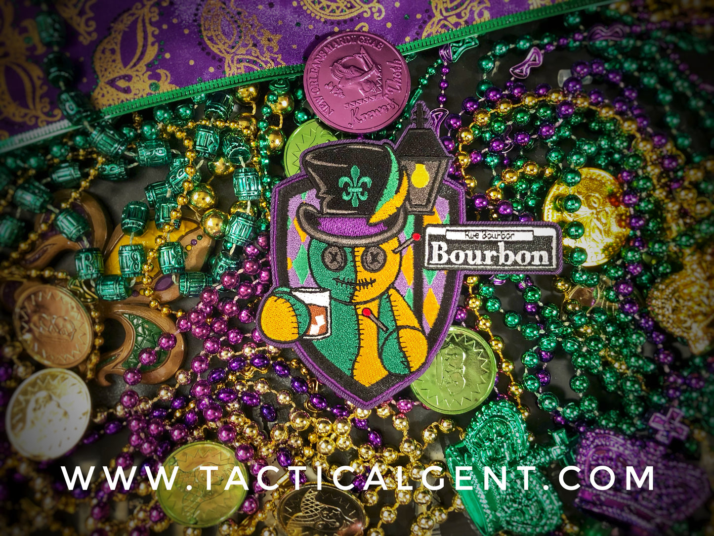 Voodoo King 4 Mardi Gras Patch