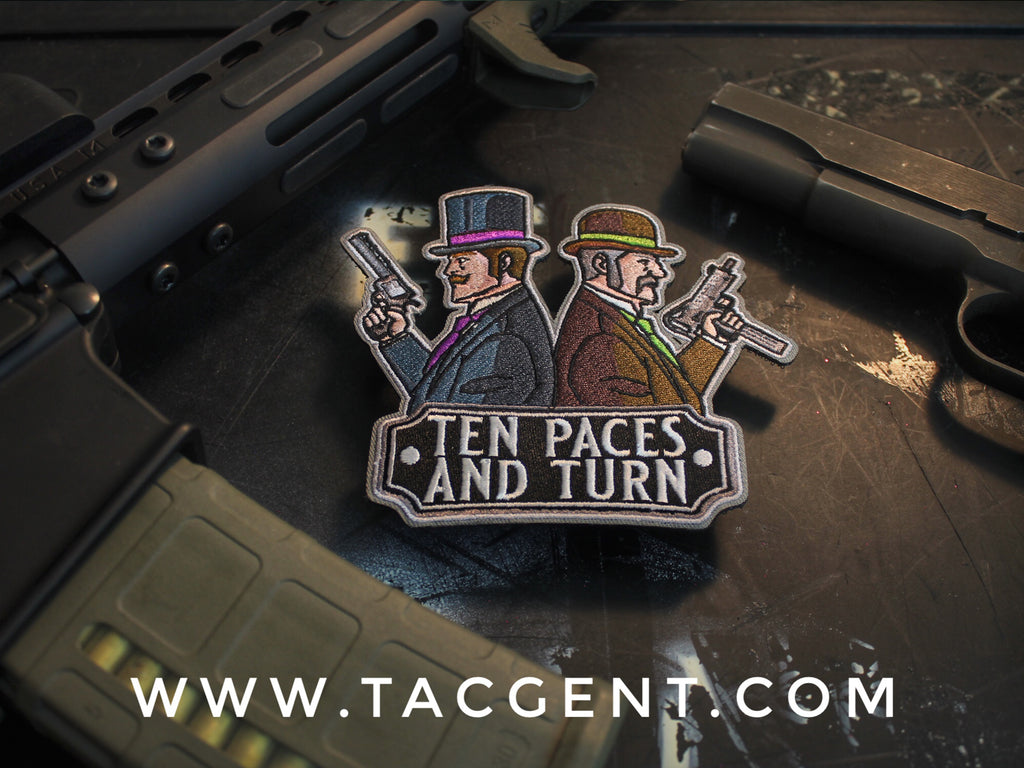 "10 Paces" Dueling Gent Patch
